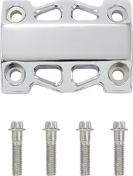 LA Choppers 8in Chrome Pullback Performance Riser Pair for 1.25in Clamping D