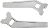 LA Choppers 10in Chrome Pullback Performance Riser Pair for 1.25in Clamping D