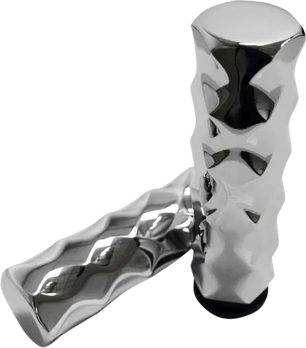 LA Choppers Chrome Billet Aluminum Hex Grips TBW