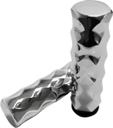 LA Choppers Chrome Billet Aluminum Hex Grips TBW