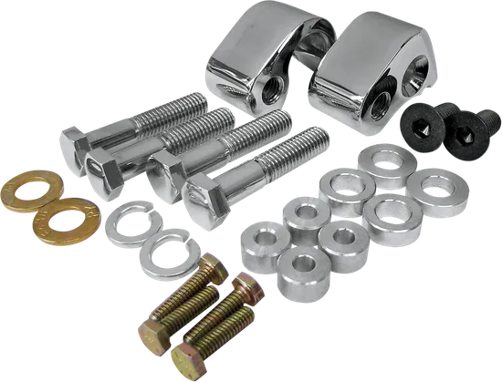 LA Choppers Chrome 1in Rear Lowering Kit