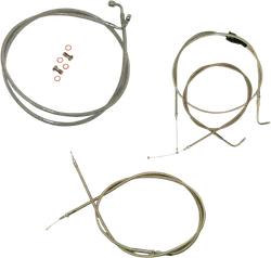 LA Chopper Std SS 18-20in Ape Hanger Controls Kit wo ABS