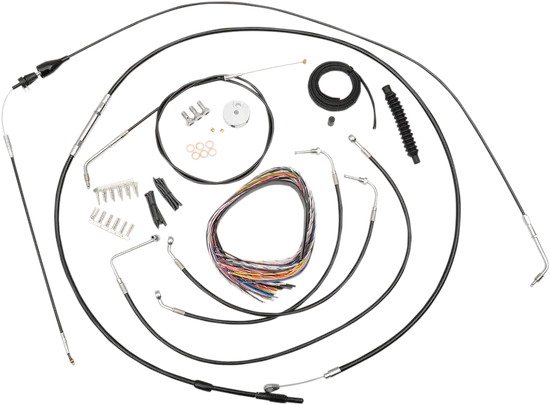LA Chopper 12-14in Black Handlebar Controls Kit