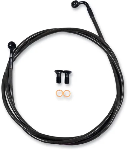 LA Choppers Midnight Brake Line Kit use w 12-14in Ape Hangers