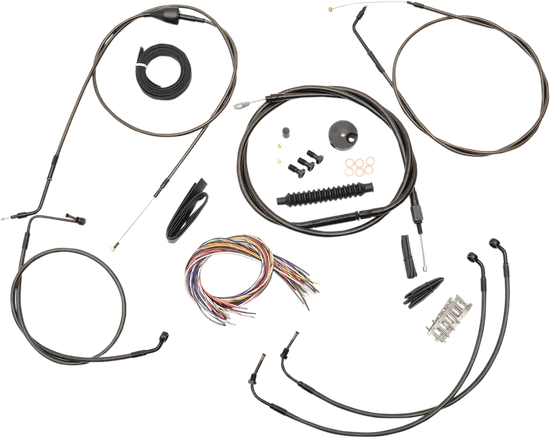 LA Chopper 12-14in Midnight Handlebar Controls Kit