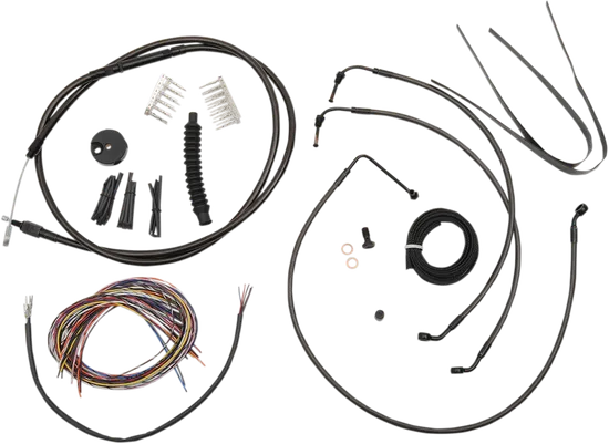 LA Chopper 15-17in Midnight Handlebar Controls Kit wo ABS