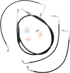 LA Chopper STD Black 12-14in Handlebar Controls Kit wo ABS