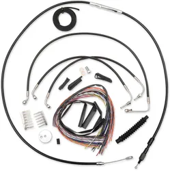 LA Chopper 12-14in Black Handlebar Controls Kit wo ABs