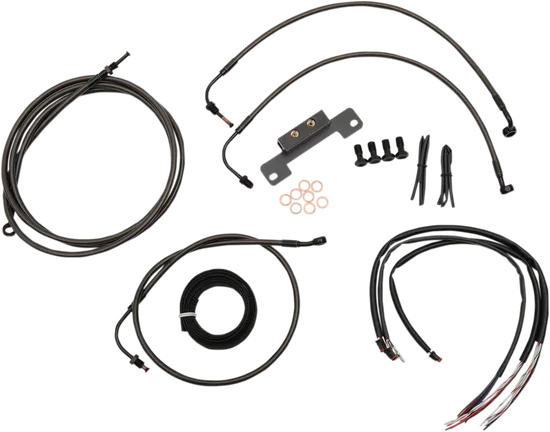 LA Chopper 12-14in Midnight Handlebar Controls Kit wo ABS