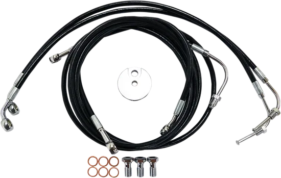 LA Choppers Front Brake Line Kit use w 15-17 in Ape Hangers