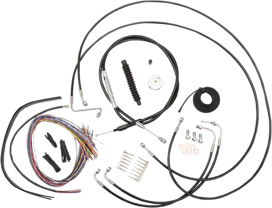 LA Chopper 12-14in Black Handlebar Controls Kit