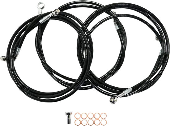 LA Choppers Front Brake Line Kit use w 12-14 in Ape Hangers