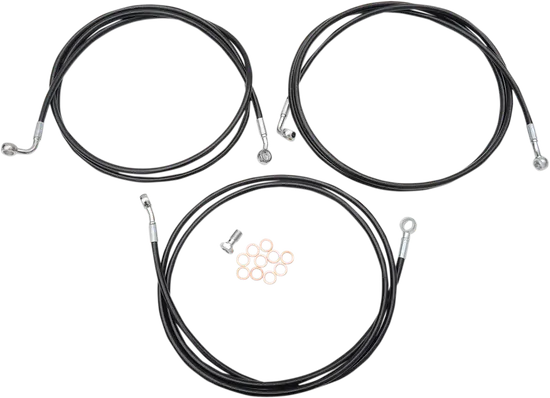 LA Choppers Front Brake Line Kit use w 18-20 in Ape Hangers