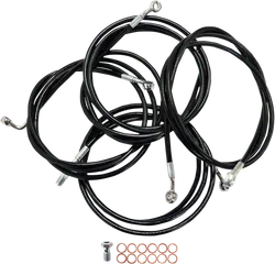 LA Chopper STD Black 12-14in Handlebar Controls Kit w ABS