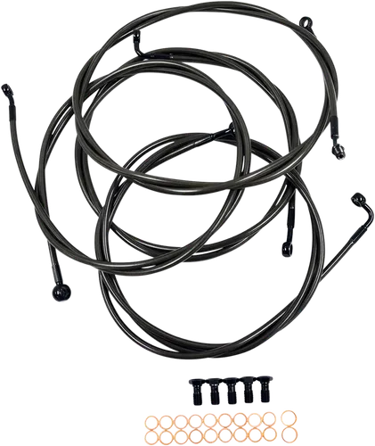 LA Chopper 12-14in Midnight Std Handlebar Controls Kit w ABS