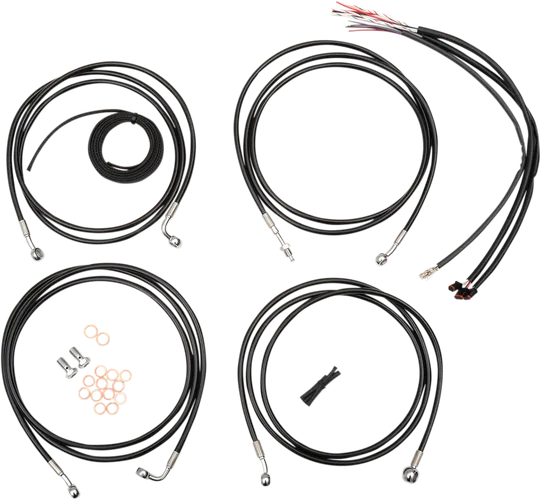 LA Chopper 18-20in Black Handlebar Controls Kit