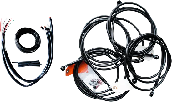 LA Chopper 12-14in Midnight Handlebar Controls Kit w ABS