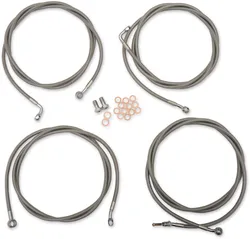 LA Chopper Std SS Mini Ape Hanger Handlebar Controls Kit w ABS