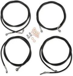 LA Chopper STD Black Handlebar Controls Kit use w Mini Ape Hangers w ABS