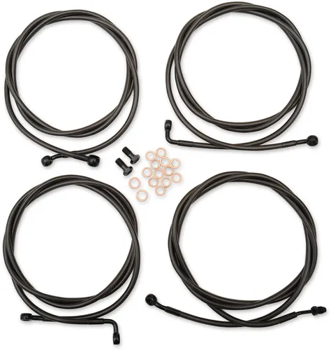 LA Chopper 12-14in Midnight Std Handlebar Controls Kit w ABS