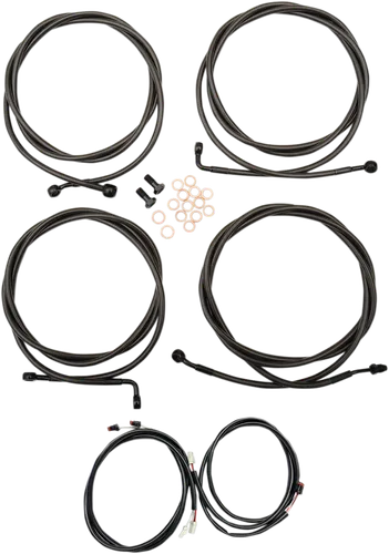 LA Choppers Midnight Plug and Play Mini Ape Controls Kit w ABS