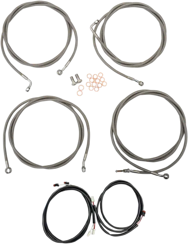 LA Choppers Stainless Steel Plug and Play 12-14 Controls Kit w ABS 1