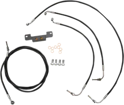 LA Chopper STD Black 15-17in Handlebar Controls Kit wo ABS