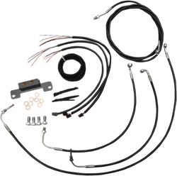 LA Chopper 12-14in Black Handlebar Controls Kit wo ABS