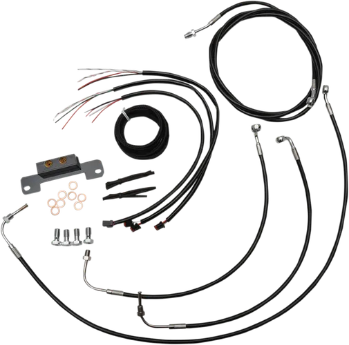 LA Chopper 18-20in Black Handlebar Controls Kit wo ABS