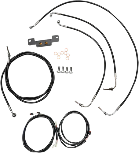 LA Choppers Black Plug and Play 15-17 Controls Kit wo ABS