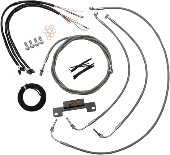 LA Chopper Stainless Steel Stock Ape Handlebar Controls Kit w ABS