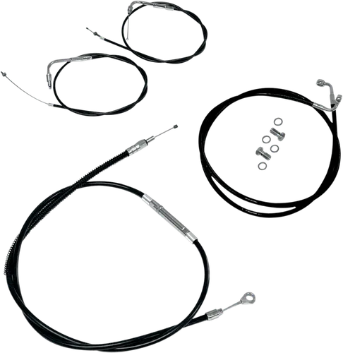LA Chopper STD Black 12-14in Handlebar Controls Kit