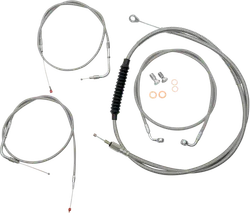 LA Chopper Std SS Stock Ape Hanger Controls Kit wo ABS