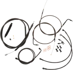 LA Chopper 12-14in Midnight Std Handlebar Controls Kit w ABS