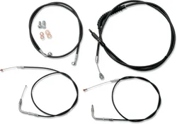 LA Chopper STD Black 12-14in Handlebar Controls Kit
