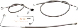 LA Choppers SS Front Brake Line Kit use w 12-14in Ape Hangers w ABS