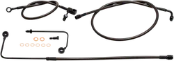 LA Choppers Midnight Brake Line Kit use w 12-14in Ape Hangers w ABS