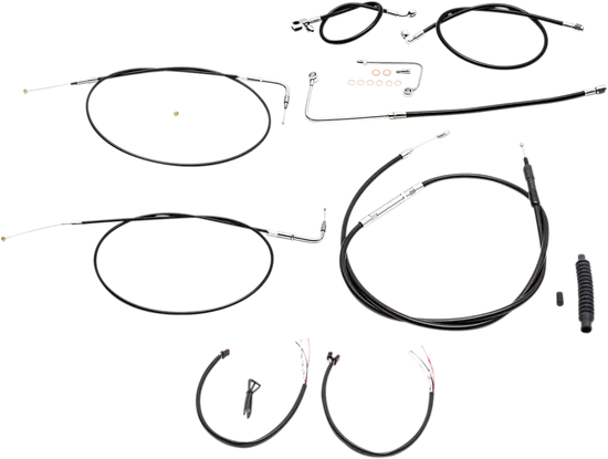LA Chopper 15-17in Black Handlebar Controls Kit w ABS 1