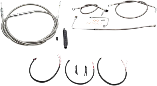 LA Chopper Stainless Steel Mini Ape Handlebar Controls Kit w ABS