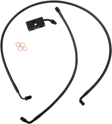 LA Choppers Midnight Brake Line Kit use w 18-20in Ape Hangers w ABS