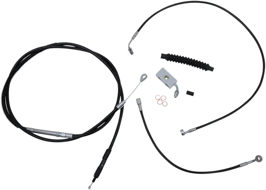 LA Chopper STD 12-14in Black Handlebar Controls Kit w ABS