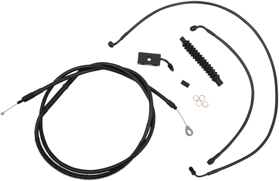 LA Chopper 12-14in Midnight Std Handlebar Controls Kit w ABS