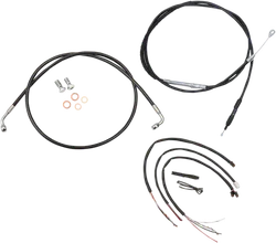 LA Chopper 15-17in Black Handlebar Controls Kit wo ABS