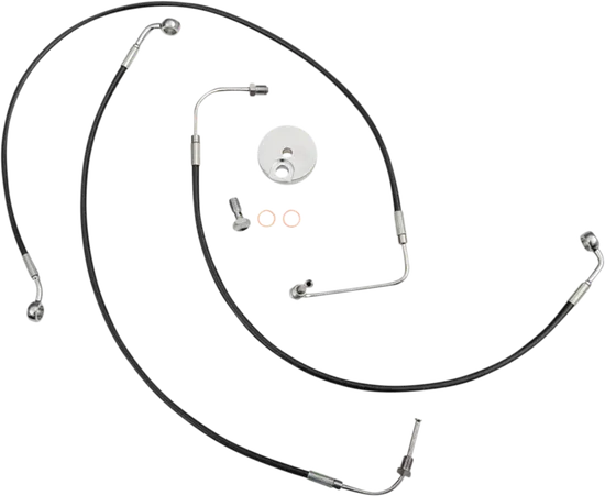 LA Choppers Front Brake Line Kit use w 15-17 in Ape Hangers