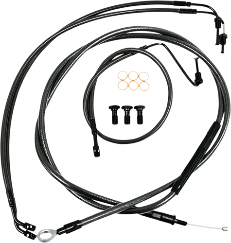 LA Chopper 18-20in Midnight Std Handlebar Controls Kit w ABS