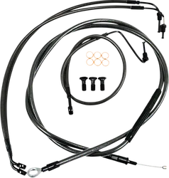 LA Chopper 12-14in Midnight Quick Connect Handlebar Controls Kit w ABS