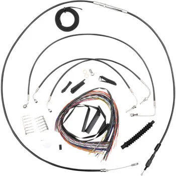 LA Chopper 18-20in Black Handlebar Controls Kit w ABS