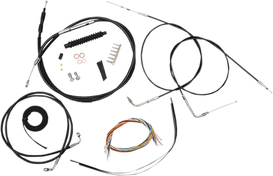 LA Chopper 18-20in Black Handlebar Controls Kit wo ABS