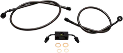 LA Choppers Midnight Brake Line Kit use w 12-14in Ape Hangers w ABS