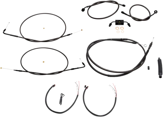 LA Chopper 18-20in Midnight Handlebar Controls Kit w ABS